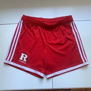 Rutgers adidas athletic shorts, womens large, like new